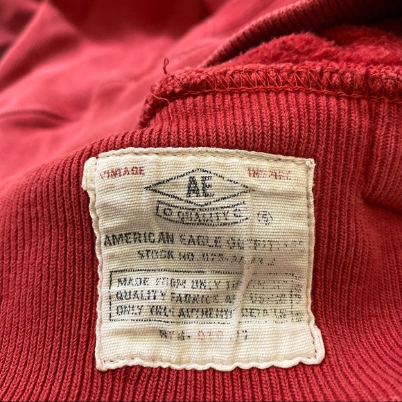 American Eagle Vintage slim fit union city bulldogs red hoodie size XS - Picture 7 of 9
